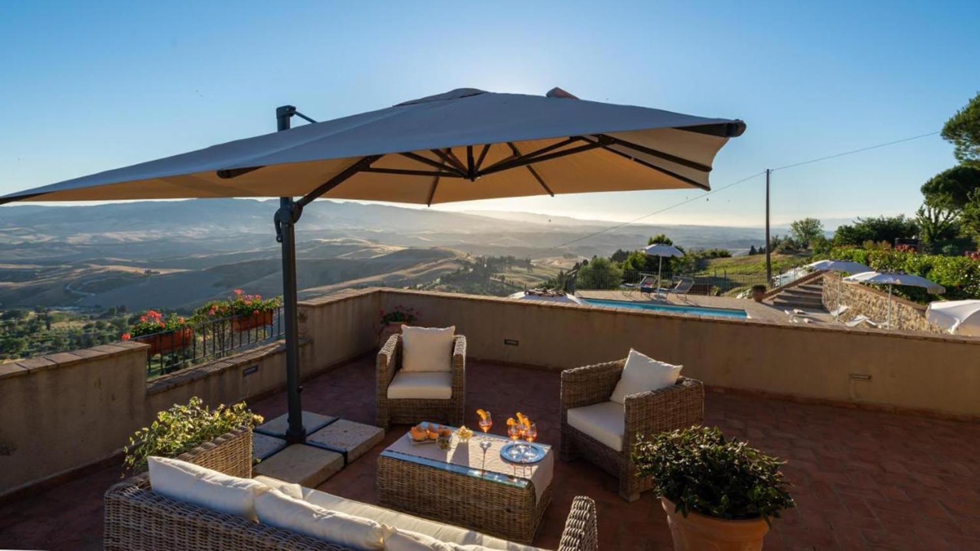 Casale Con Vista Colline Volterra Exterior foto